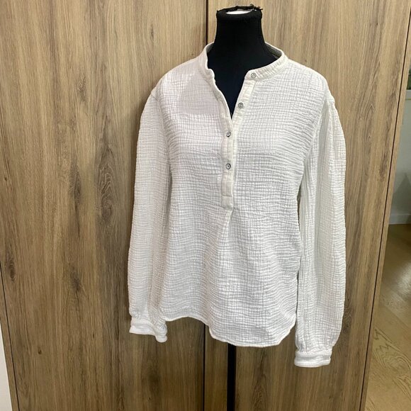 Rag & Bone Henley Waffle-Knit Crewneck - Picture 4 of 11